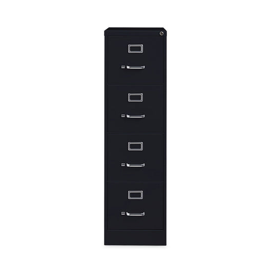 Hirsh Industries Vertical Letter File Cabinet, 4 Letter-Size File Drawers, Black, 15 x 22 x 52