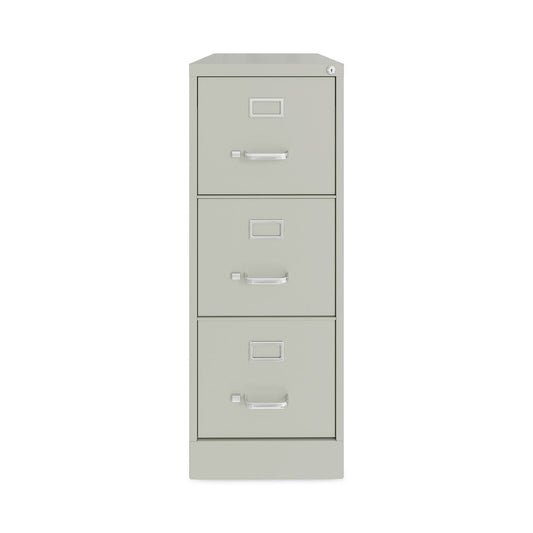 Hirsh Industries Vertical Letter File Cabinet, 3 Letter-Size File Drawers, Light Gray, 15 x 22 x 40.19