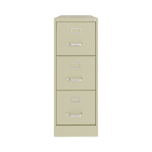 Hirsh Industries Vertical Letter File Cabinet, 3 Letter-Size File Drawers, Putty, 15 x 22 x 40.19