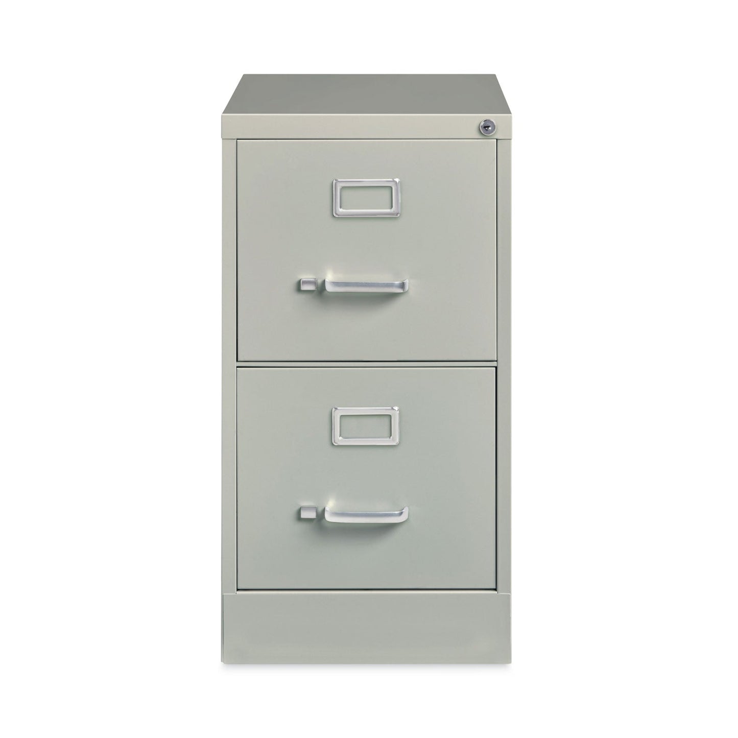 Hirsh Industries Vertical Letter File Cabinet, 2 Letter-Size File Drawers, Light Gray, 15 x 22 x 28.37