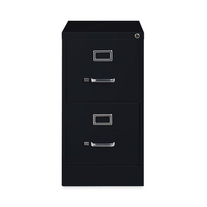 Hirsh Industries Vertical Letter File Cabinet, 2 Letter-Size File Drawers, Black, 15 x 22 x 28.37