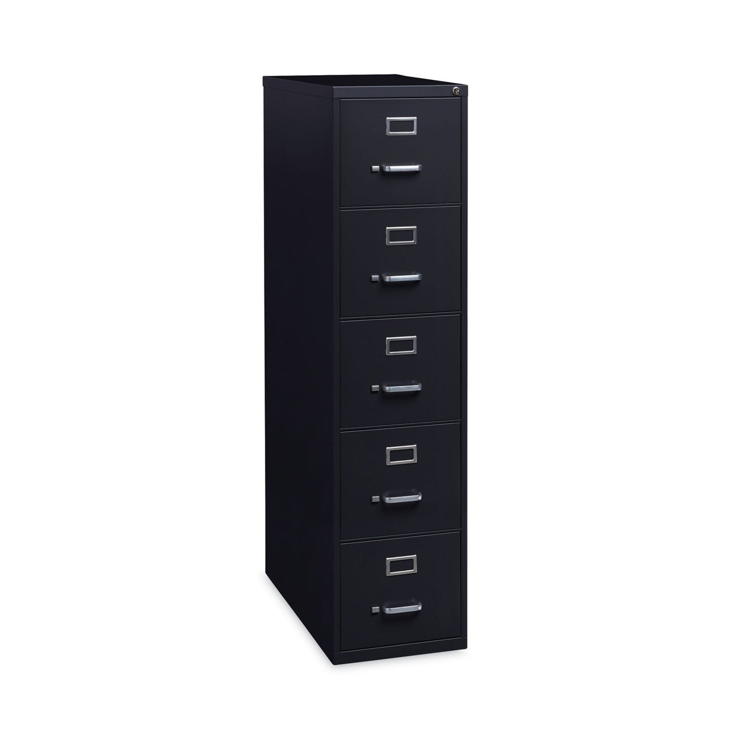 Hirsh Industries Vertical Letter File Cabinet, 5 Letter-Size File Drawers, Black, 15 x 26.5 x 61.37