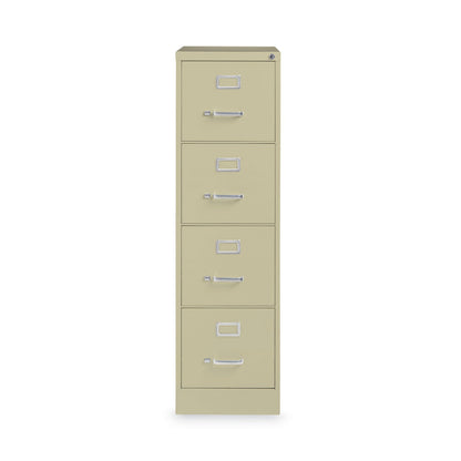 Hirsh Industries Vertical Letter File Cabinet, 4 Letter-Size File Drawers, Putty, 15 x 22 x 52