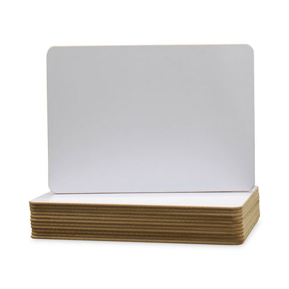Flipside Dry Erase Board, 9 x 7, White, 12/Pack