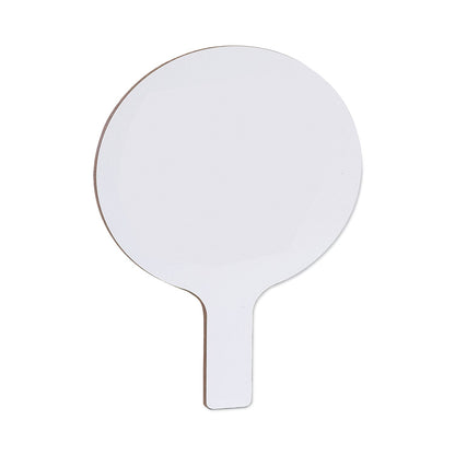 Flipside Dry Erase Paddle, 9 x 5, White, 12/Pack