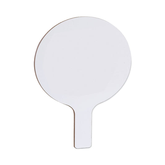 Flipside Dry Erase Paddle, 9 x 5, White, 12/Pack