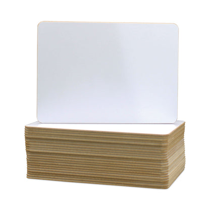 Flipside Two-Sided Dry Erase Board, 7 x 5, White Front and Back, 24/Pack