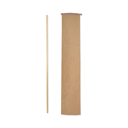 Boardwalk Threaded End Broom Handle, Lacquered Wood, 0.94" dia x 60", Natural