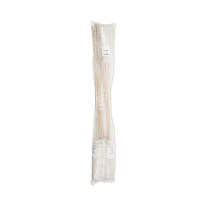 Boardwalk Handle/Deck Mops, 16 oz White Cotton Head, 48" Oak Wood Handle