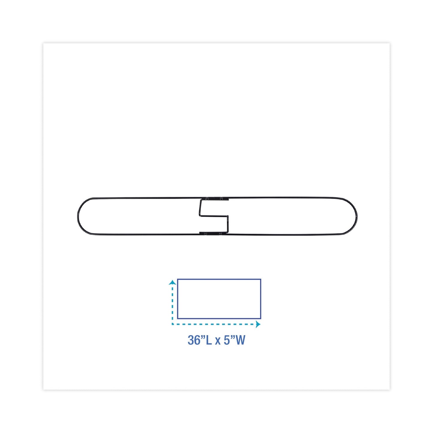Boardwalk Clip-On Dust Mop Frame, 36w x 5d, Zinc Plated