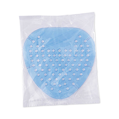 Boardwalk Gem Urinal Screens, Cotton Blossom Scent, Blue, 12/Box