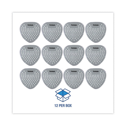 Boardwalk Gem Urinal Screens, Herbal Mint Scent, Green, 12/Box