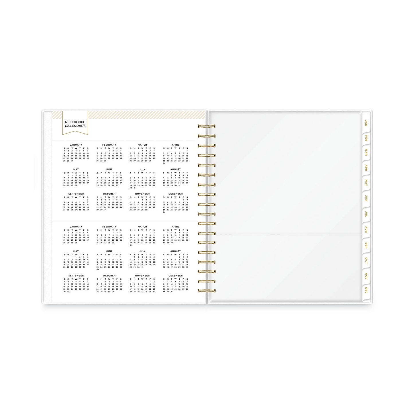 Blue Sky Day Designer Daily/Monthly Frosted Planner, Rugby Stripe Artwork, 10x8, Black/White Cover, 12-Month (July to June): 2022-2023