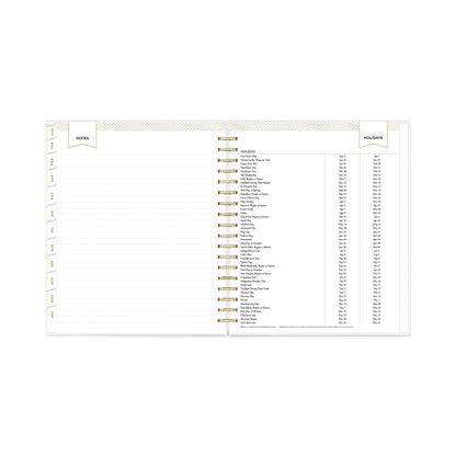 Blue Sky Day Designer Daily/Monthly Frosted Planner, Rugby Stripe Artwork, 10x8, Black/White Cover, 12-Month (July to June): 2022-2023