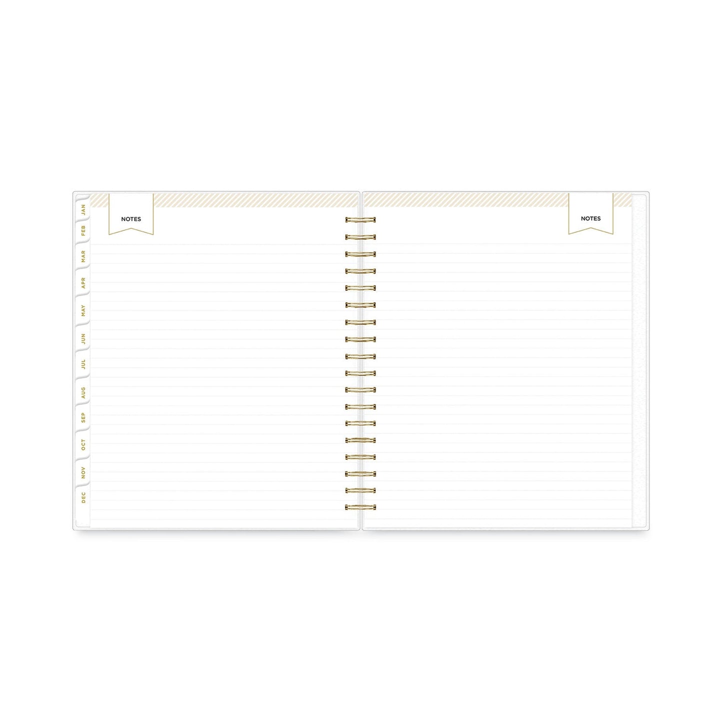 Blue Sky Day Designer Daily/Monthly Frosted Planner, Rugby Stripe Artwork, 10x8, Black/White Cover, 12-Month (July to June): 2022-2023