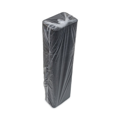 Pactiv Evergreen Supermarket Tray, #2, 8.2 x 5.7 x 0.91, Black, Foam, 500/Carton