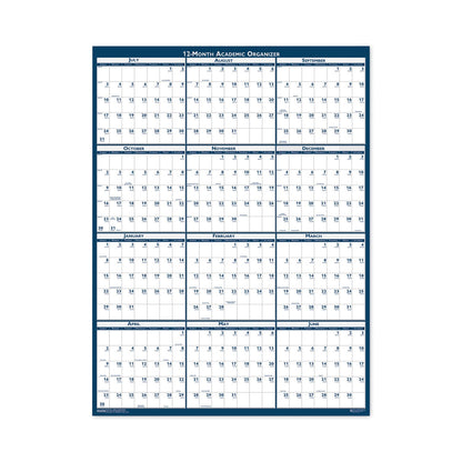 House of Doolittle Academic Year Recycled Poster Style Reversible/Erasable Yearly Wall Calendar, 18 x 24, 12-Month (July to June): 2022 to 2023
