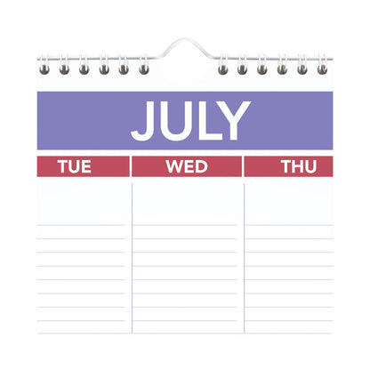 AT-A-GLANCE Academic Year Monthly Wall Calendar with Ruled Daily Blocks, 15.5 x 22.75, White Sheets, 12-Month (July to June): 2022-2023