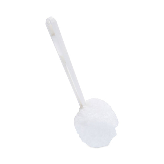 Boardwalk Toilet Bowl Mop, 12" Handle, White