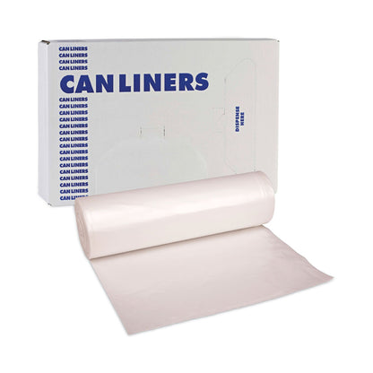 Boardwalk High-Density Can Liners, 60 gal, 11 microns, 38" x 58", Natural, 200/Carton