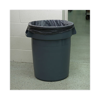 Boardwalk Linear Low Density Industrial Can Liners, 33 gal, 1.3 mil, 33 x 39, Gray, 100/Carton