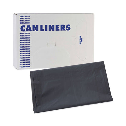 Boardwalk Linear Low Density Industrial Can Liners, 33 gal, 1.3 mil, 33 x 39, Gray, 100/Carton