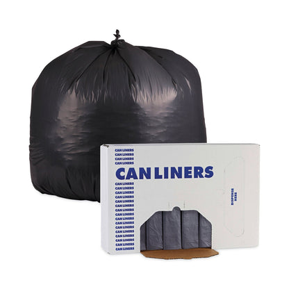 Boardwalk Linear Low Density Industrial Can Liners, 60 gal, 1.3 mil, 38 x 58, Gray, 100/Carton