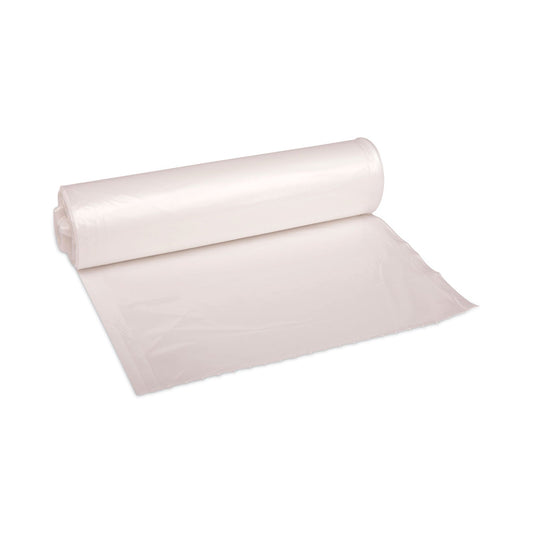 Boardwalk High Density Industrial Can Liners Coreless Rolls, 30 gal, 16 microns, 30 x 37, Natural, 20 Rolls 25 Bags