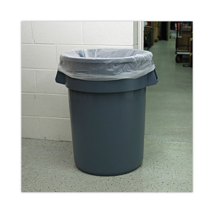 Boardwalk High Density Industrial Can Liners Coreless Rolls, 60 gal, 16 microns, 38 x 60, Natural, 8 Rolls of 25 Bags