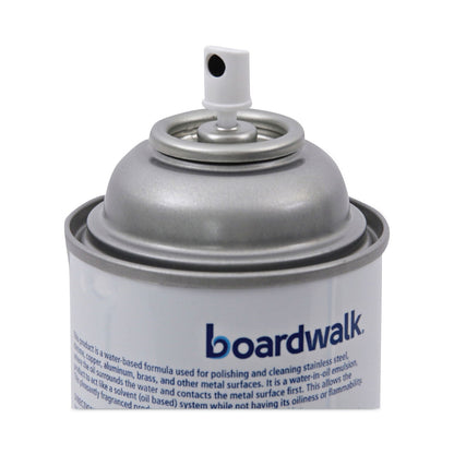 Boardwalk Stainless Steel Cleaner and Polish, Lemon, 18 oz Aerosol Spray