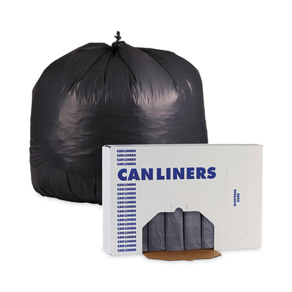 Boardwalk Linear Low Density Industrial Can Liners, 45 gal, 1.1 mil, 40 x 46, Gray, 100/Carton