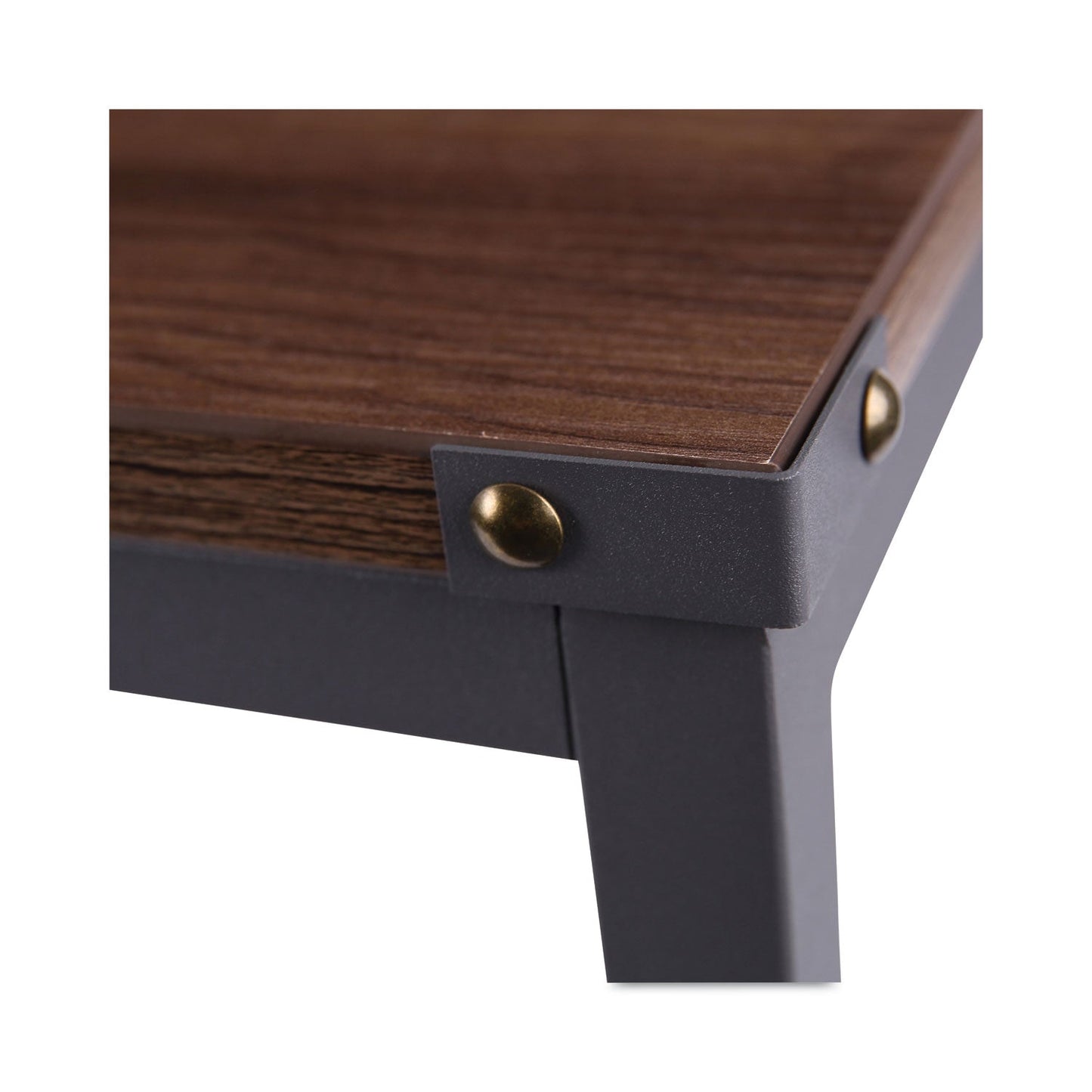 Alera Industrial Series Table Desk, 47.25" x 23.63" x 29.5", Modern Walnut