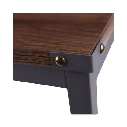 Alera Industrial Series Table Desk, 47.25" x 23.63" x 29.5", Modern Walnut