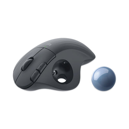 Logitech Ergo M575 Trackball, 32.8 ft Wireless Range, Right Hand Use, Graphite
