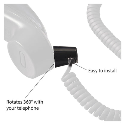 Softalk Twisstop Rotating Phone Cord Detangler, Black