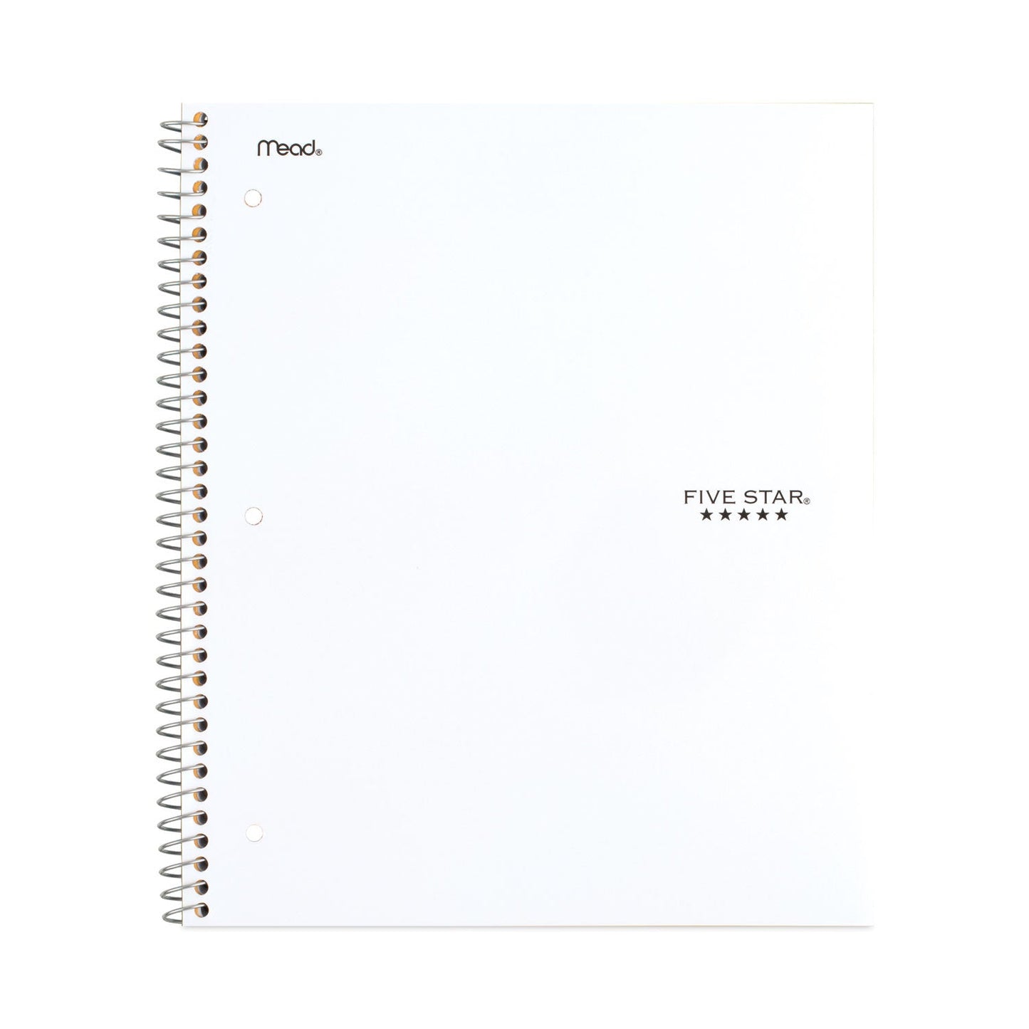 Five Star Wirebound Notebook, 3 Subject, Medium/College Rule, Randomly Assorted Covers, 11 x 8.5, 150 Sheets