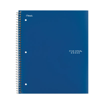 Five Star Wirebound Notebook, 1 Subject, Medium/College Rule, Randomly Assorted Covers, 11 x 8.5, 100 Sheets