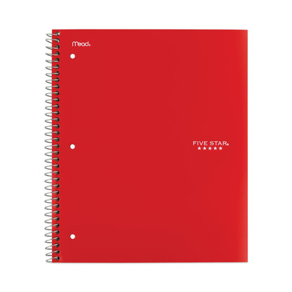 Five Star Wirebound Notebook, 1 Subject, Medium/College Rule, Randomly Assorted Covers, 11 x 8.5, 100 Sheets, 6/Pack
