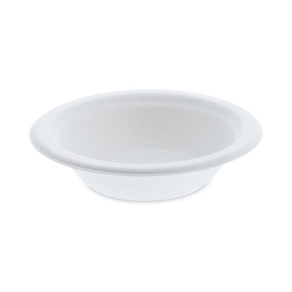 Pactiv Evergreen EarthChoice Compostable Fiber-Blend Bagasse Dinnerware, Bowl, 6.38" dia, 12 oz, Natural, 1,000/Carton