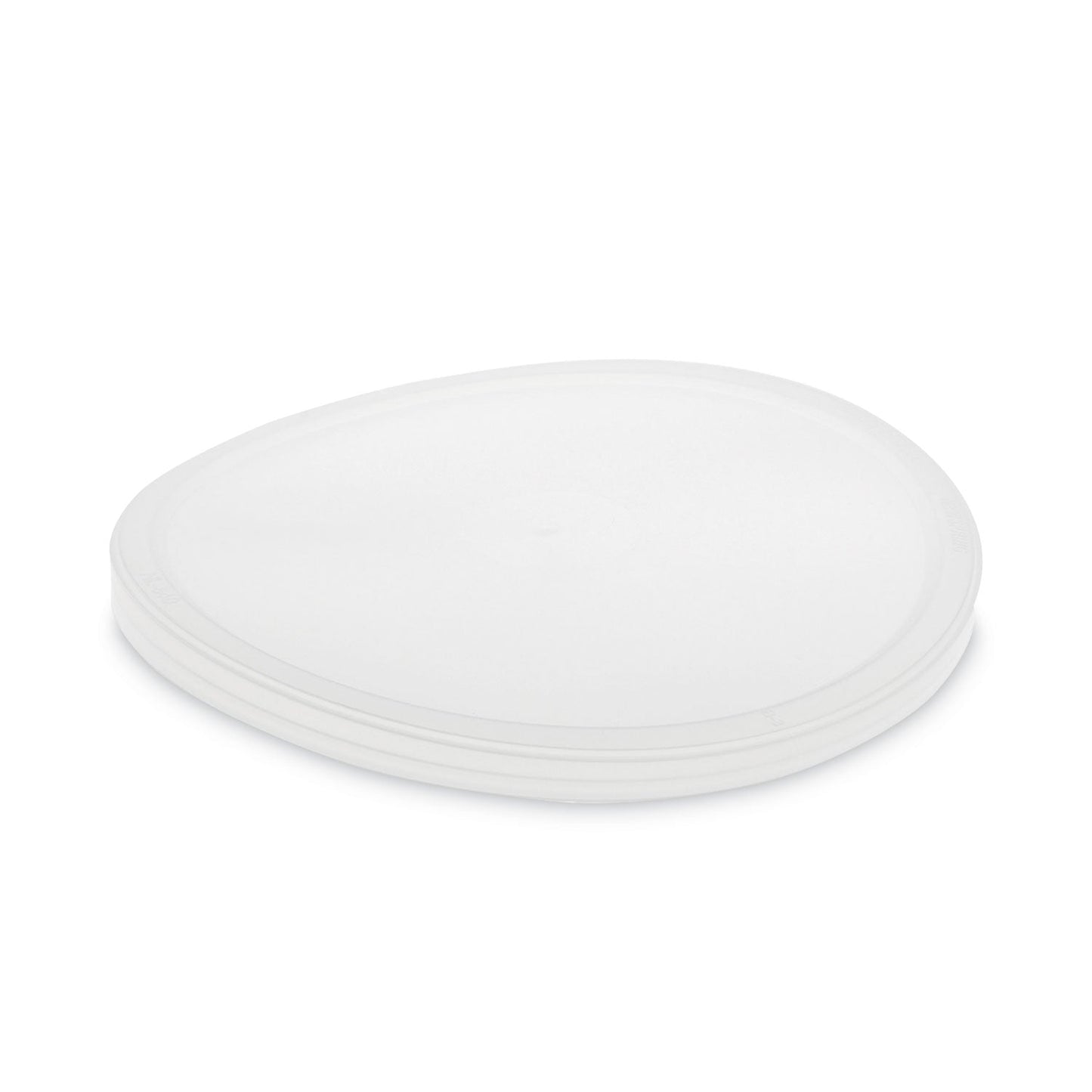 Pactiv Evergreen Newspring DELItainer Microwavable Container Lid, 6.45" Diameter x 0.45" h, Translucent, Plastic, 120/Carton