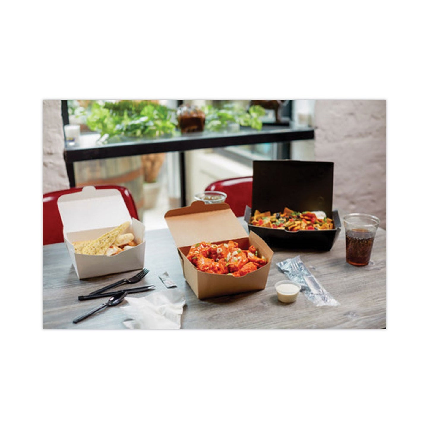 Pactiv Evergreen EarthChoice OneBox Paper Box, 66 oz, 6.5 x 4.5 x 3.25, White, 160/Carton