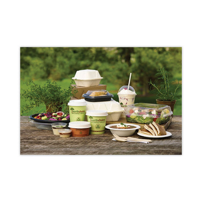 Pactiv Evergreen EarthChoice Compostable Soup Cup Large, 16 oz, 3.63" Diameter x 3.88"h, Green, Paper, 500/Carton