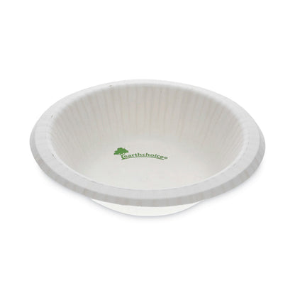 Pactiv Evergreen EarthChoice Pressware Compostable Dinnerware, Bowl, 12 oz, White, 750/Carton