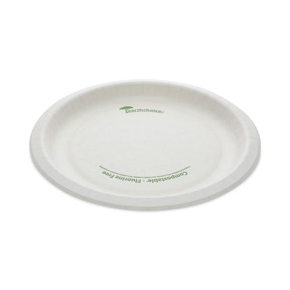 Pactiv Evergreen EarthChoice Pressware Compostable Dinnerware, Plate, 9" dia, White, 450/Carton