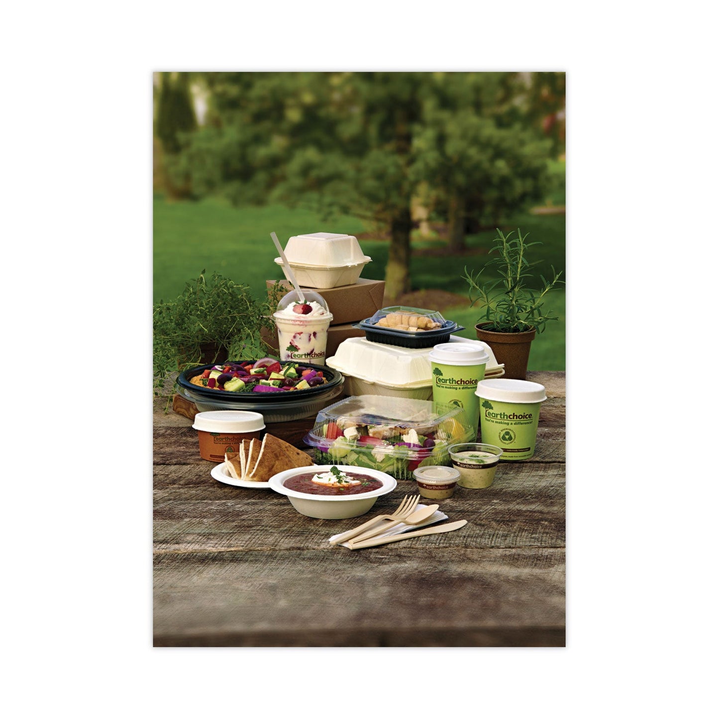 Pactiv Evergreen EarthChoice Bagasse Hinged Lid Container, Dual Tab Lock Large Container, 9 x 9 x 3.5, Natural, Sugarcane, 150/Carton