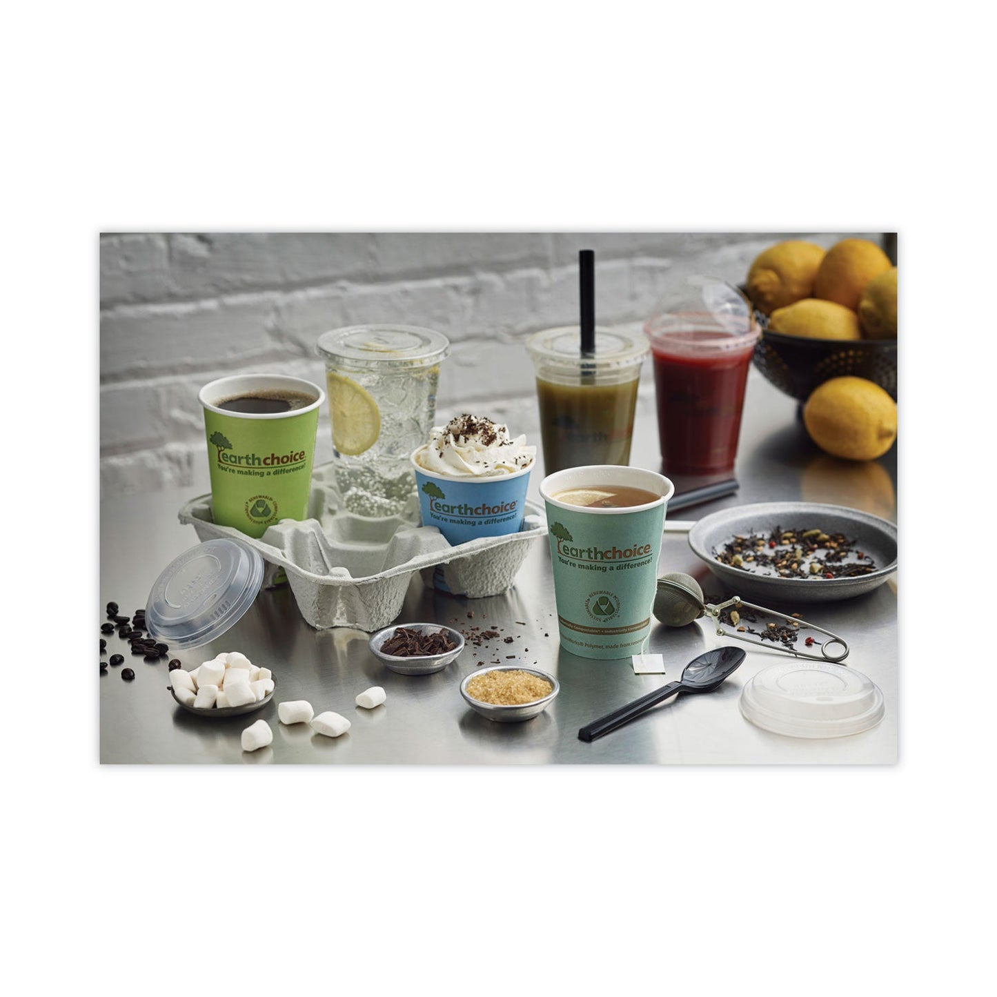 Pactiv Evergreen EarthChoice Strawless RPET Lid, Flat Lid, Fits 9 oz to 20 oz "A" Cups, Clear 1,020/Carton