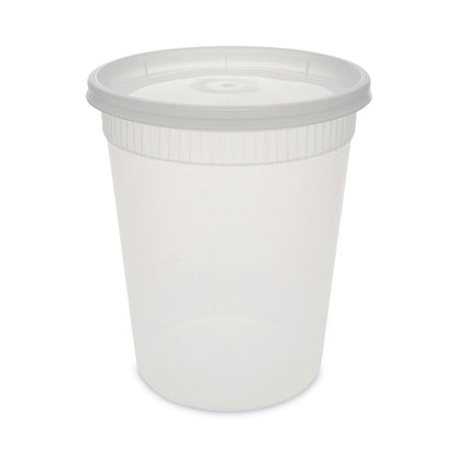 Pactiv Evergreen Newspring DELItainer Microwavable Container, 32 oz, 4 .55 Diameter x 5.55 h, Clear, Plastic, 240/Carton