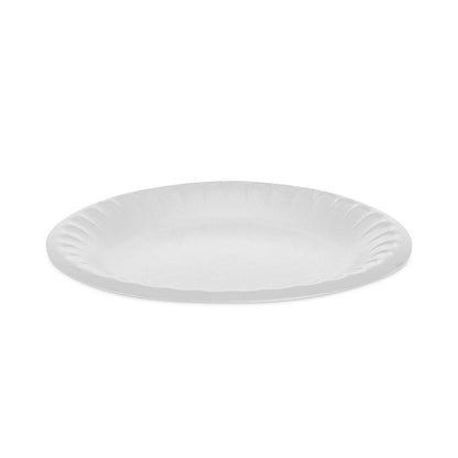 Pactiv Evergreen Placesetter Satin Non-Laminated Foam Dinnerware, Plate, 6" dia, White, 1,000/Carton