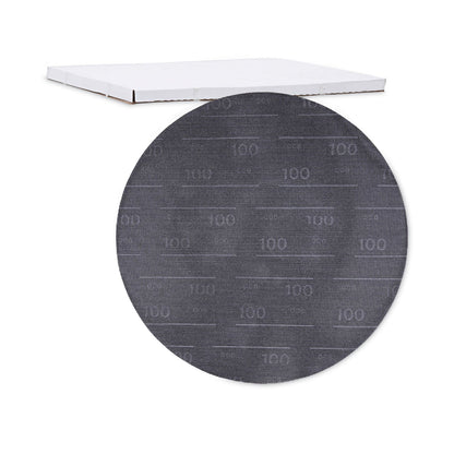 Boardwalk Sanding Screens, 20" Diameter, 100 Grit, Black, 10/Carton