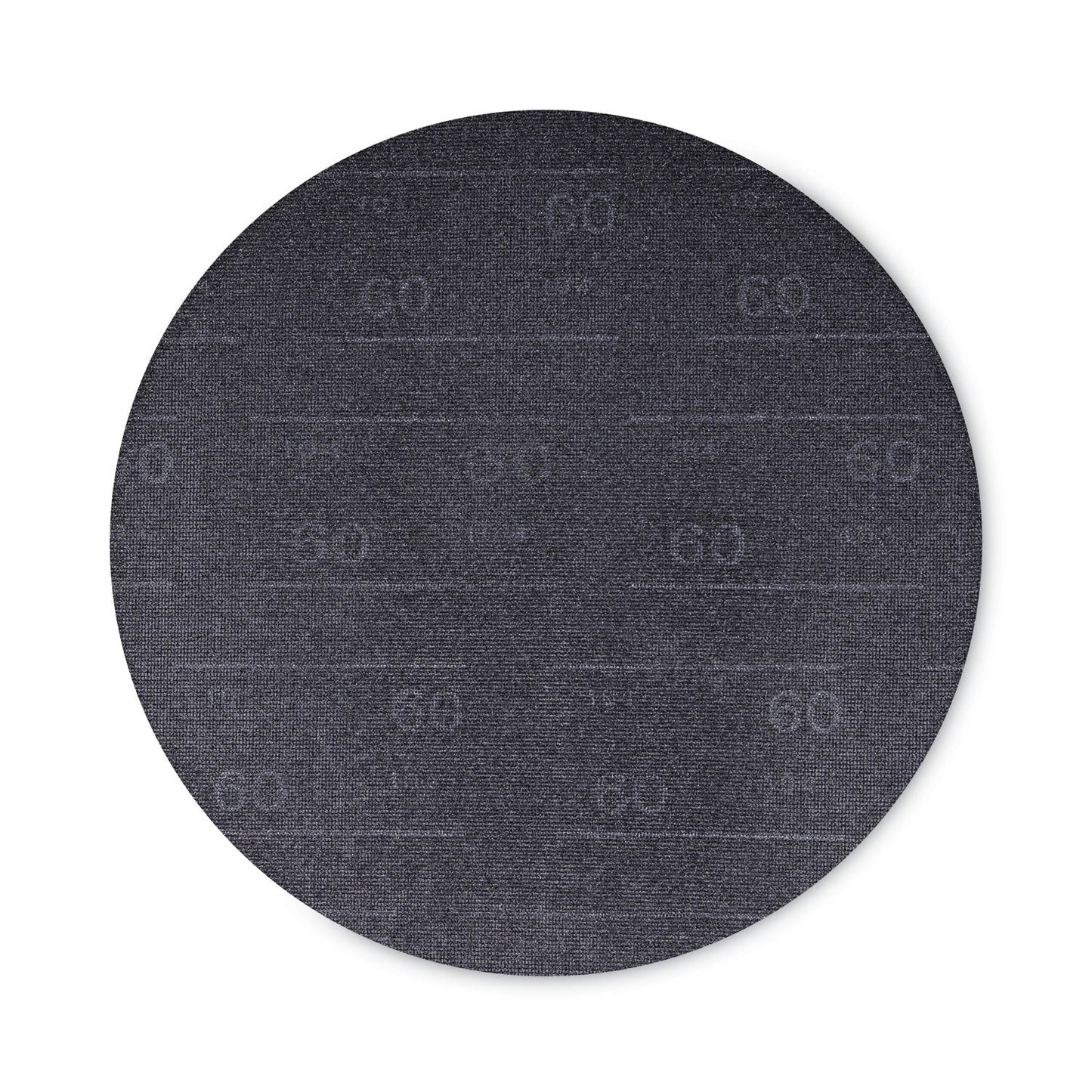 Boardwalk Sanding Screens, 17" Diameter, 60 Grit, Black, 10/Carton